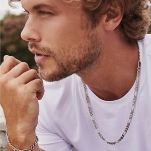 NWT Kendra Scott Figaro Chain Bracelet in Oxidized Sterling Silver